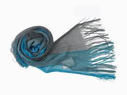 blauw  Rayon Sjaals
