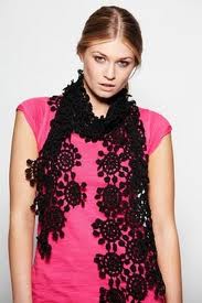 noir Crochet Châles