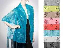 blau Mode Schals