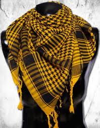 gul Plaid Skjerf