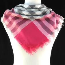 rosa Plaid Skjerf