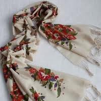 cream white fashion shawls