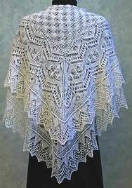 white knit shawls